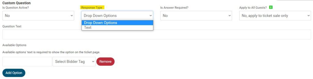 Custom Questions