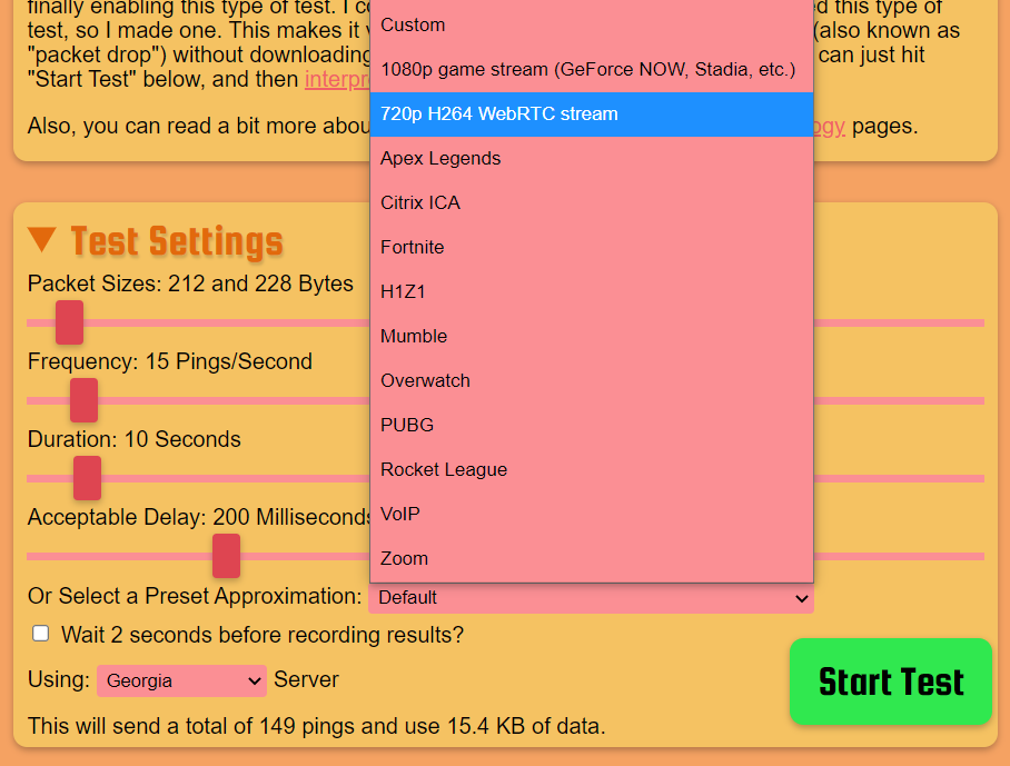 Packet Loss Test