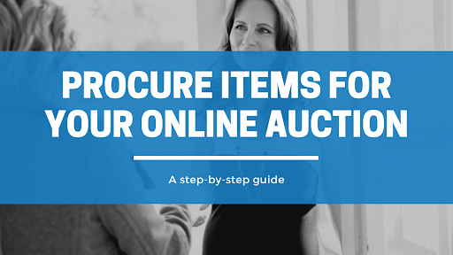 Procure items for your online auction