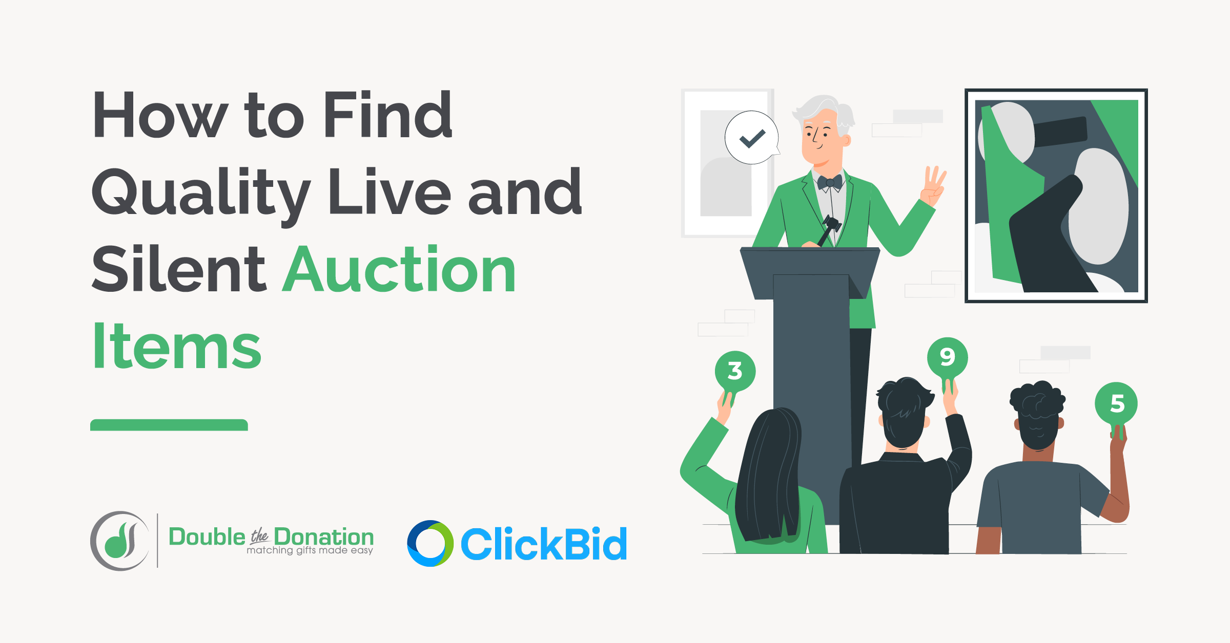 How to Find Quality Live and Silent Auction Items