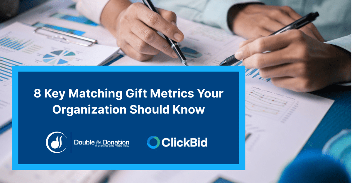 8 Key Matching Gift Metrics Your Organization Should Know